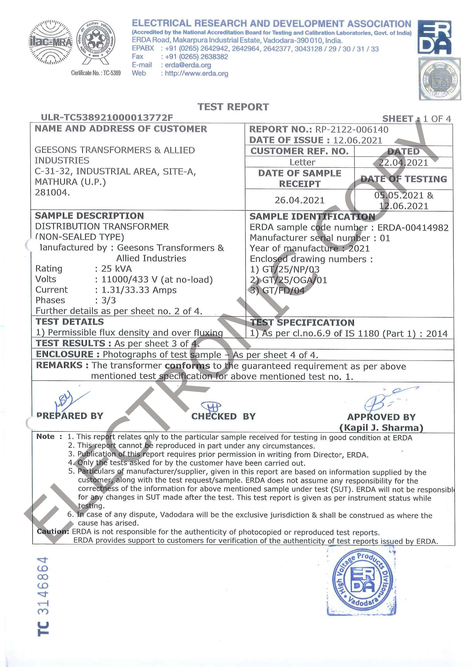 Geesons Transformers & Allied Industries