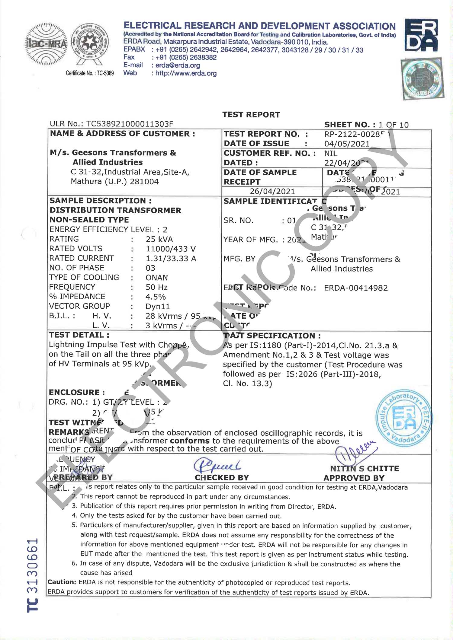 Geesons Transformers & Allied Industries